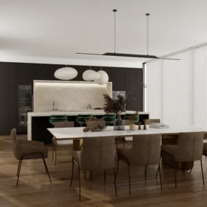 Sleek Dark Wood Veneer Cabinets For Elegant Kitchens 1 850x615