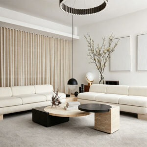 Custom Designer Fabric Sofa Package - whole house custom furniture by Kojoon