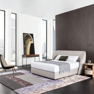 Walk-In Closet with Glass Wardrobe Doors - modern closet wardrobe by Kojoon