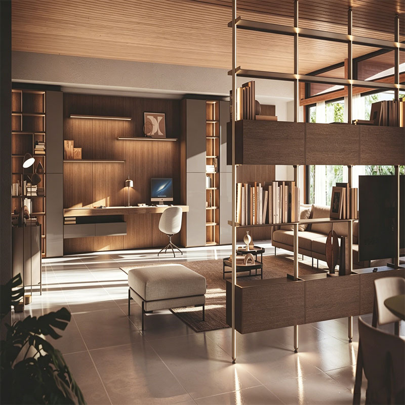 Built-In Bedroom Wardrobe and Desk Cabinet - custom bedroom wardrobe by Kojoon