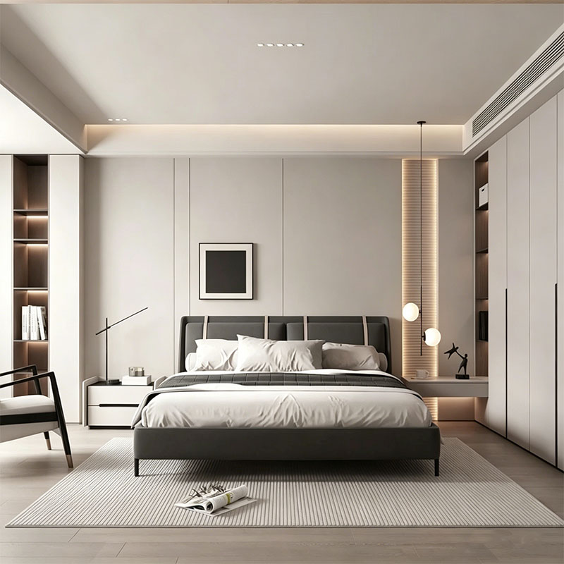 Full-Space Functional Whole-House Customization - custom bedroom wardrobe by Kojoon