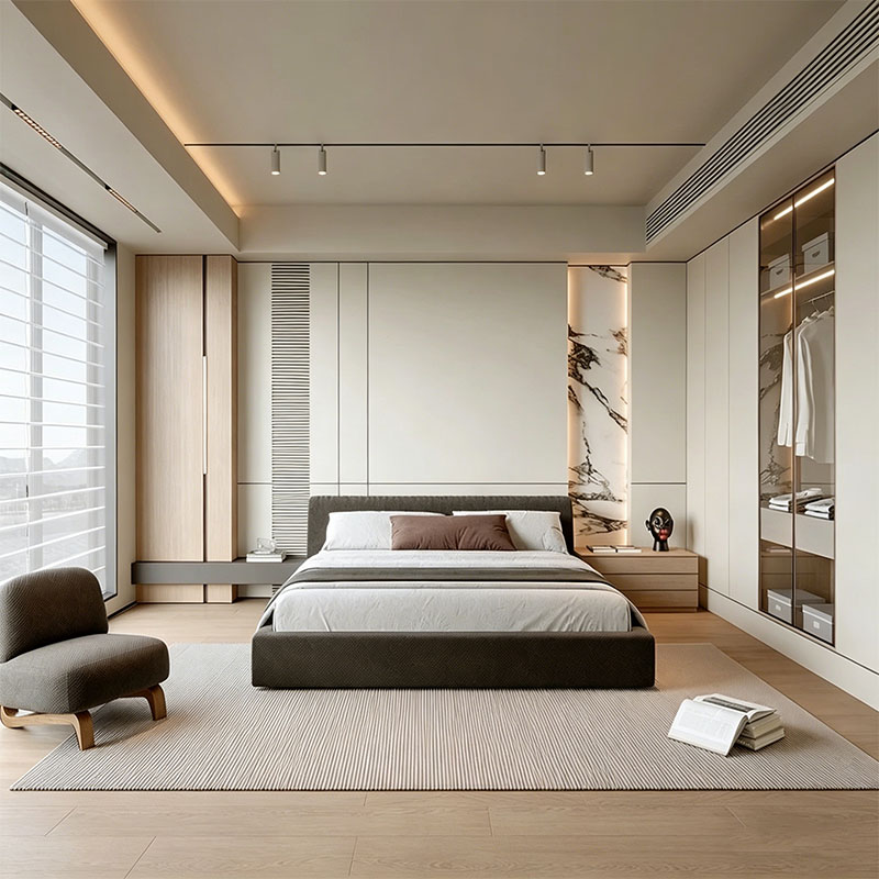 Full-Space Functional Whole-House Customization - custom bedroom wardrobe by Kojoon