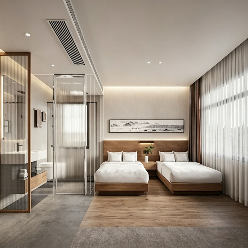 Hotel Room Wardrobe and Wall Panel Package - custom bedroom wardrobe by Kojoon