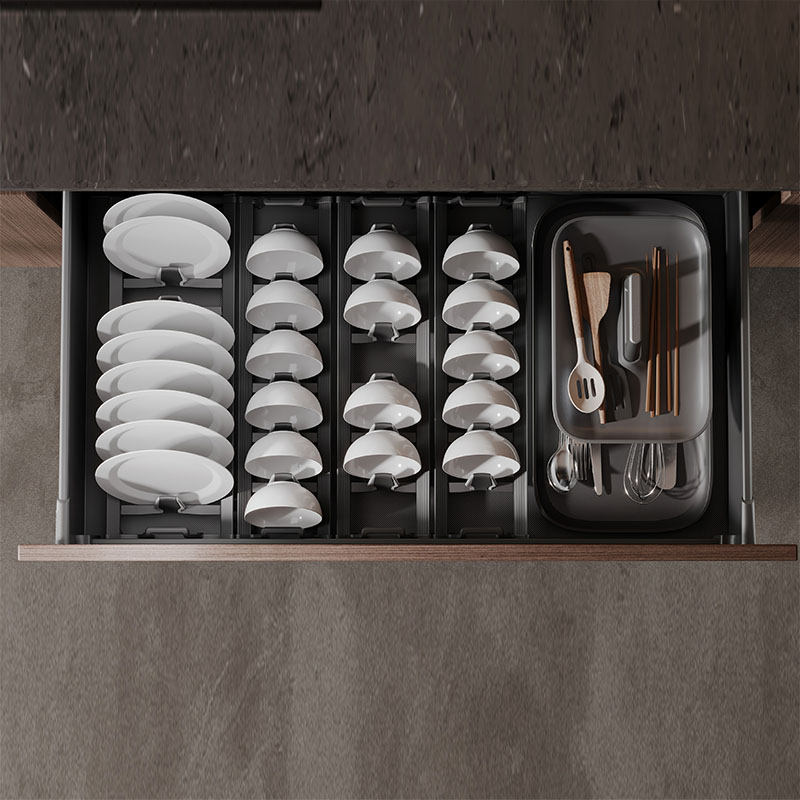Stainless Steel Countertop and Durable Kitchen Detail - custom kitchen cabinets by Kojoon