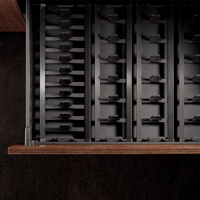 High-Gloss Gray Modern Kitchen Cabinet System - custom kitchen cabinets by Kojoon