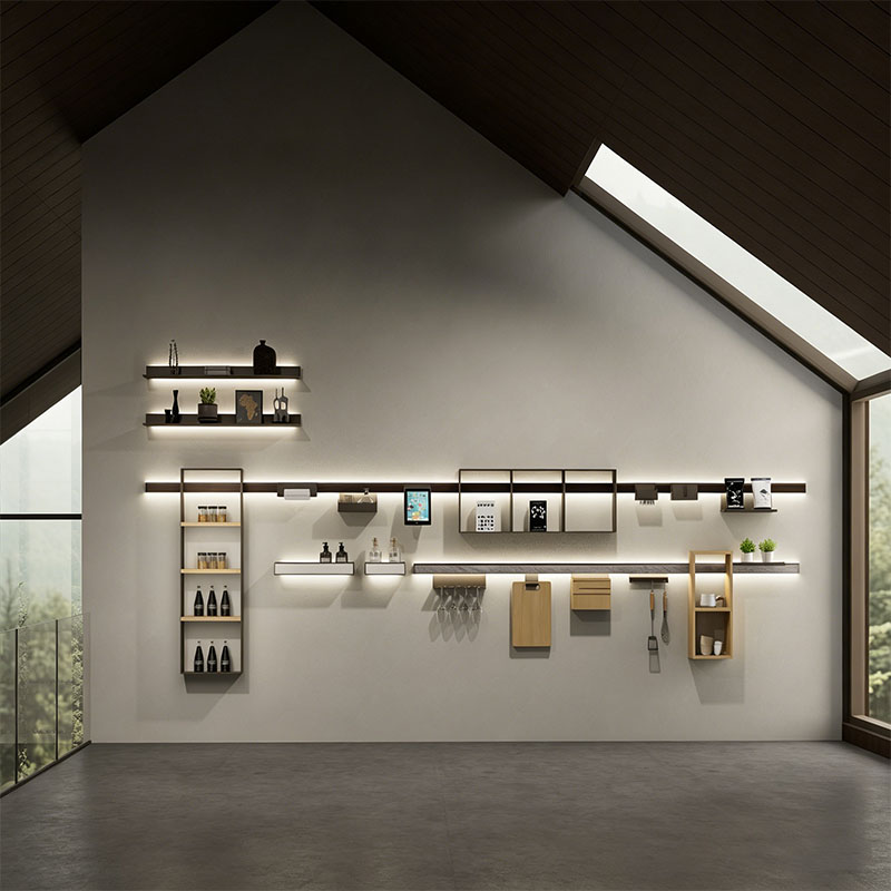 High-Gloss Gray Modern Kitchen Cabinet System - custom kitchen cabinets by Kojoon