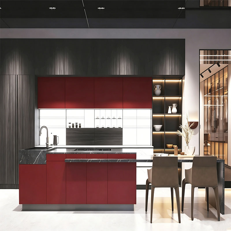 Slim Shaker Kitchen Cabinet and Island System - custom kitchen island by Kojoon