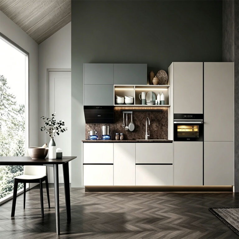 Stainless Steel Countertop Kitchen Cabinet Package - custom kitchen cabinets by Kojoon