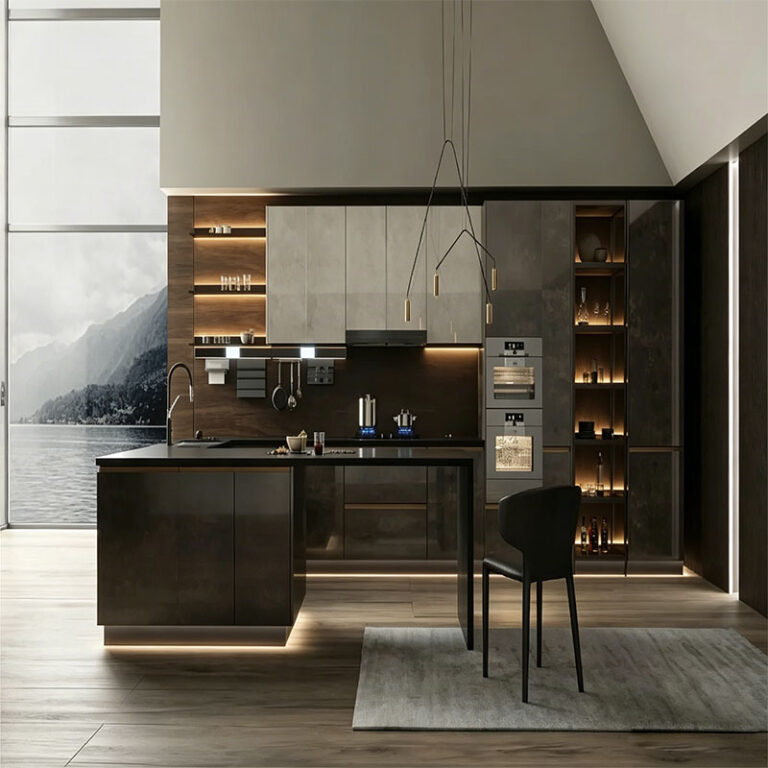 Stainless Steel Countertop Kitchen Cabinet Package - custom kitchen cabinets by Kojoon