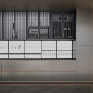Modern Light Luxury Living and Dining Room Customization - custom kitchen cabinets by Kojoon