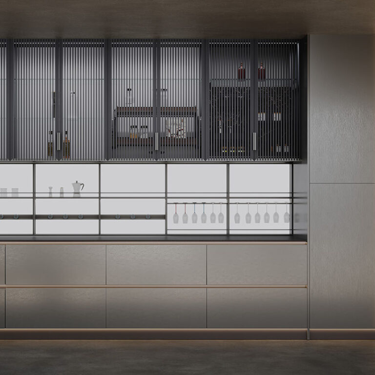 Modern Light Luxury Living and Dining Room Customization - custom kitchen cabinets by Kojoon