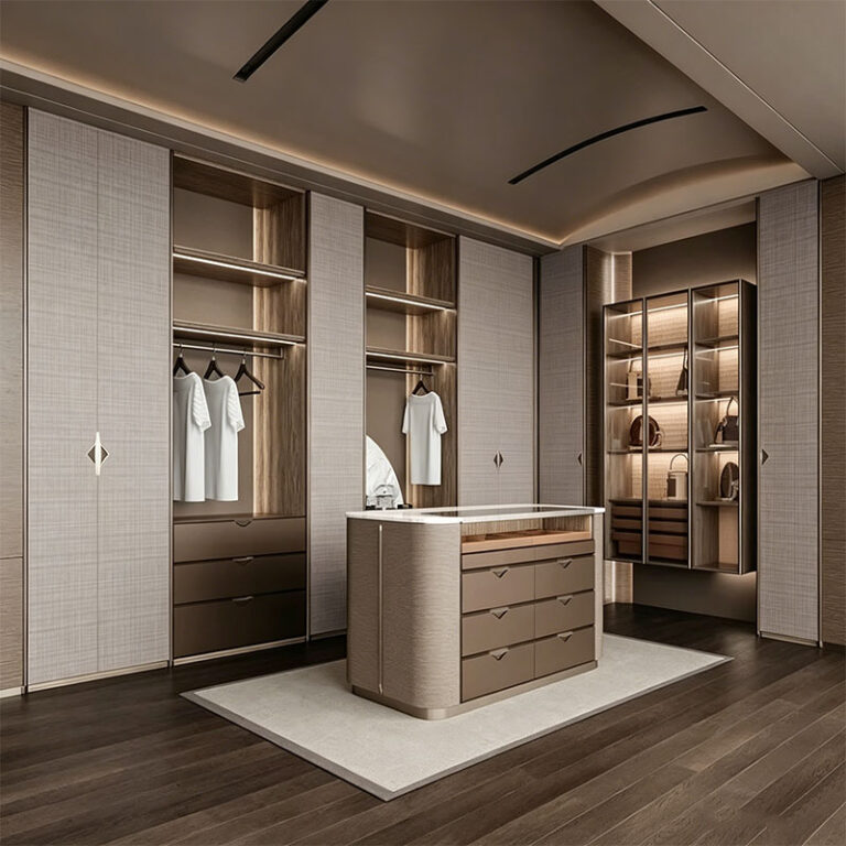 Glass Door Wardrobe and Walk-In Closet System - modern closet wardrobe by Kojoon
