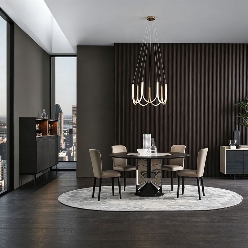 Custom Italian Minimalist Curved Modular Fabric Sofa - whole house custom furniture by Kojoon
