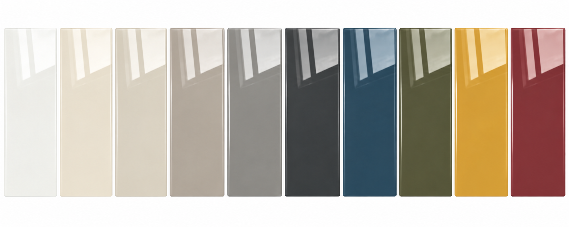 High-Gloss PET wardrobe door finish samples