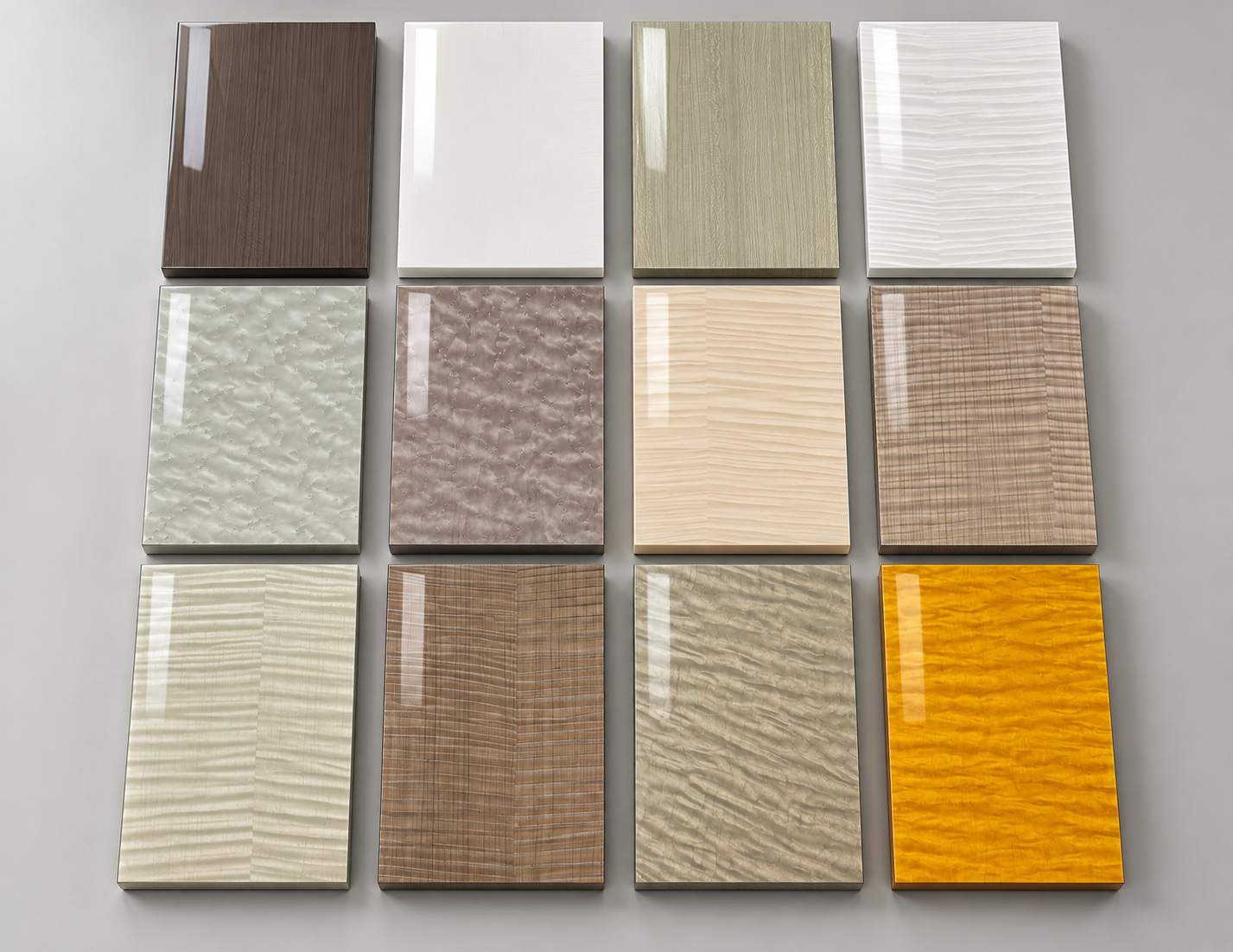 High-Gloss Lacquer wardrobe door finish samples