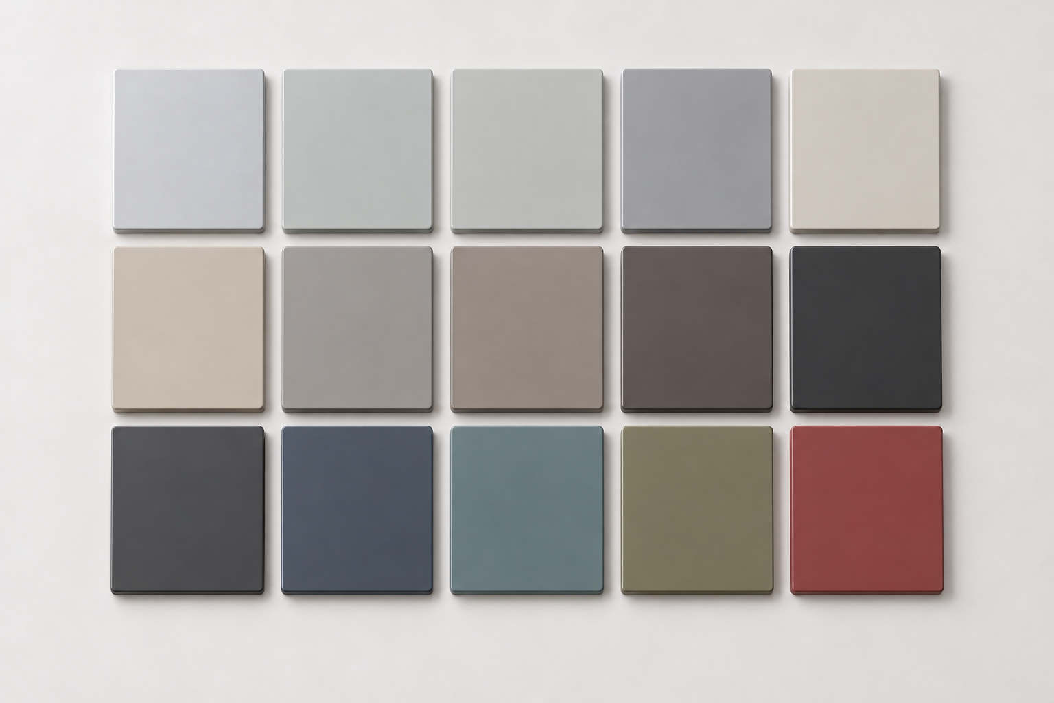 Matte Lacquer wardrobe door finish samples