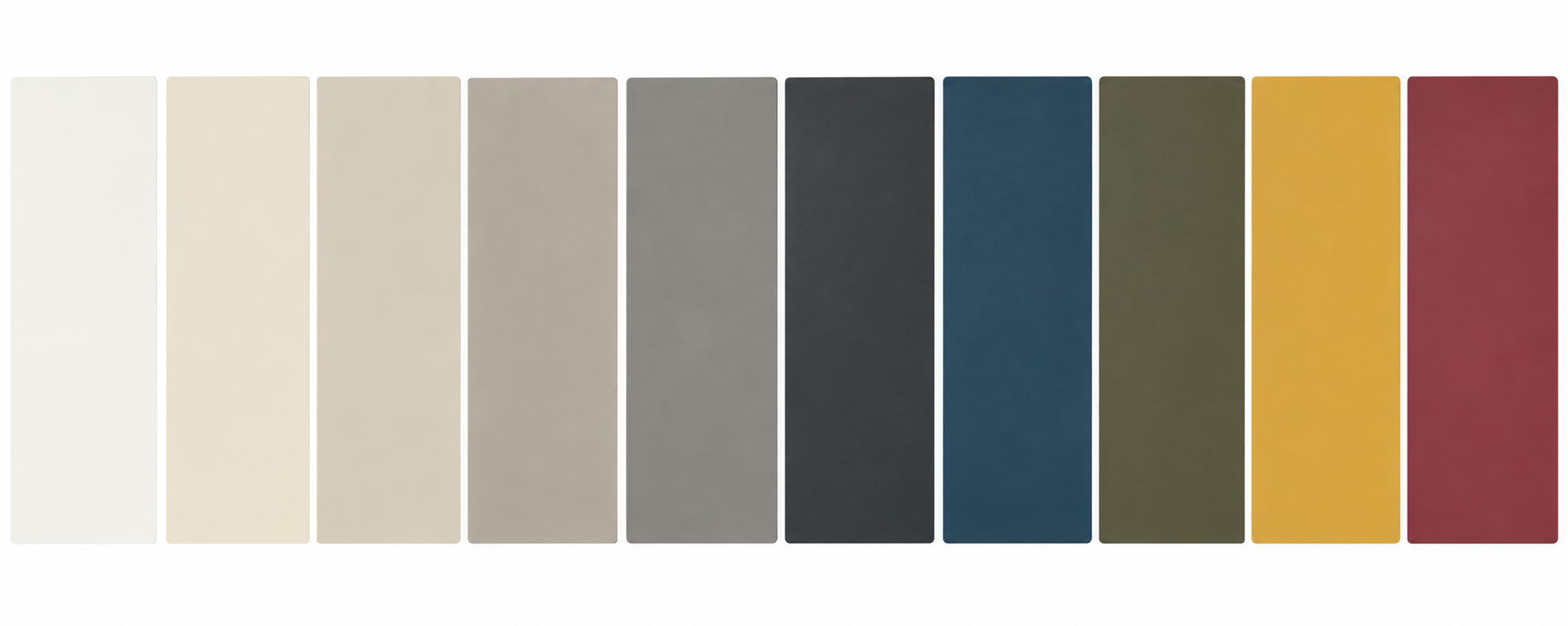 Matte PET wardrobe door finish samples