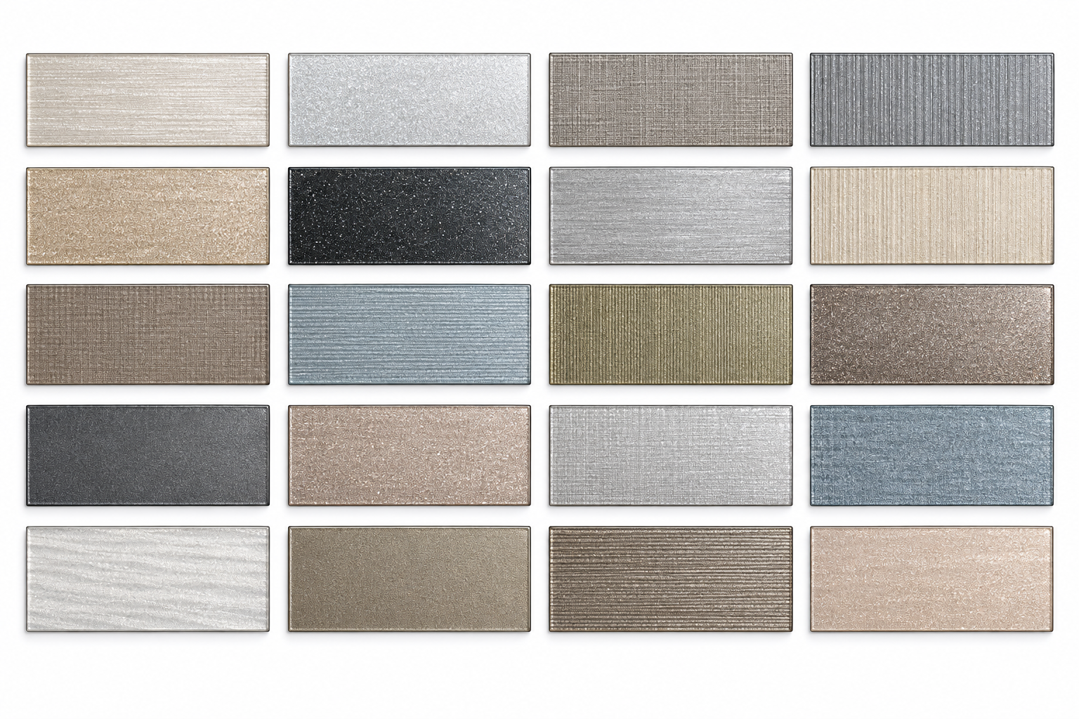 Glass Doors wardrobe door finish samples